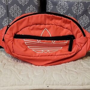 Adidas Bright Coral Waist Pack Adjustable OSFM